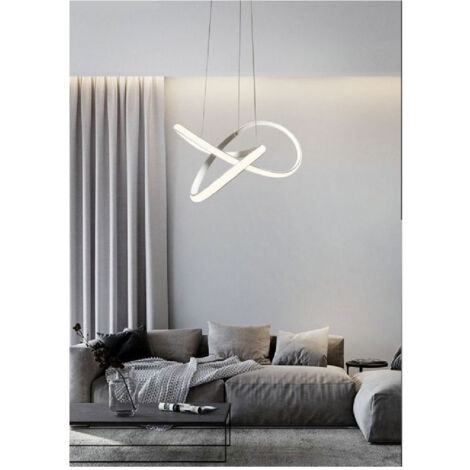 Trade Shop - LED-Kronleuchter, modern, geflochten, 45 W, Licht 6500 K, 3000 K, 4000 K, LP-31B -