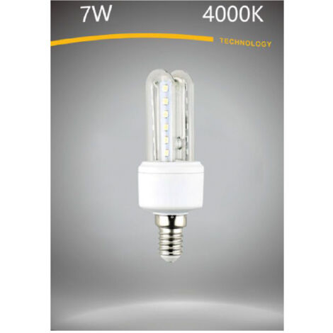 Trade Shop - LED-LAMPE E14 7W WARMWEISS 3000K KALT 6500K NATUR 4000K 2U-02T -