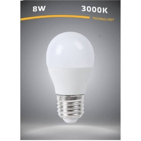 Trade Shop - LED-Leuchtmittel E27 G45 8 Watt 15D Glühbirne Warm Kalt Weiß Natur G4509 -
