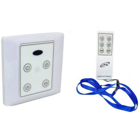 Trade Shop - LED-LIGHTS MIT TELECOMANDO WIRELESS CONTROL REMOTE 4 CANALI 220V -