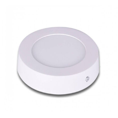 Trade Shop - Led Plafoniera 6w Tondo Pvc Luz Caldo Natural P120b-t -