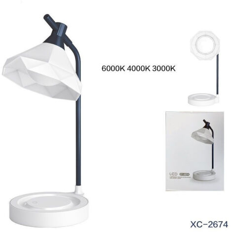 Trade Shop - LED-Schreibtischlampe, dimmbar, mit Touch-Funktion, geometrisches Design, faltbar, DT-2674 -