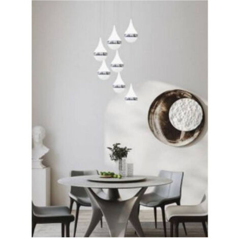 Trade Shop - LED SOSPENSION LAMPADA 80WATT DESIGN AT CASCATA LUCE 6500K 4000K LP-18A -