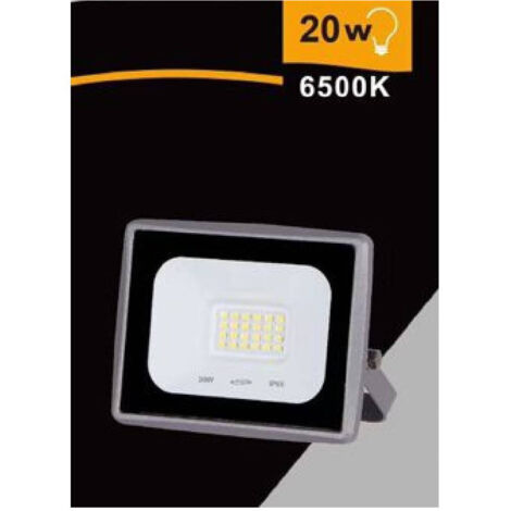 Trade Shop - LED-Strahler 20W 1800LM IP65 Grau Warm Kalt Tageslicht EK02-20W-G -