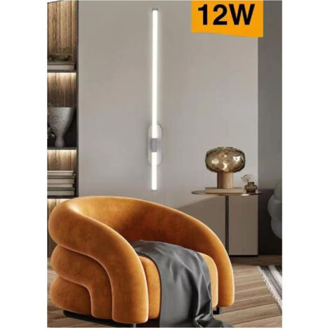 Trade Shop - LED Wandleuchte 12 Watt Langes Rohr Modernes Weiß Kalt Warm Natur Licht E80 -