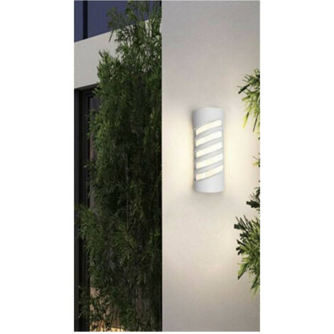 Trade Shop - LED-Wandleuchte, weiß, 12 W, für den Außenbereich, 3000 K, 6500 K, 4000 K, IP65, ES56 -