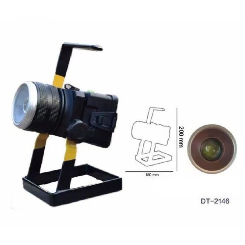 Trade Shop - wiederaufladbarer led-arbeitsscheinwerfer tragbare lampe 102W camping DT-2416 -