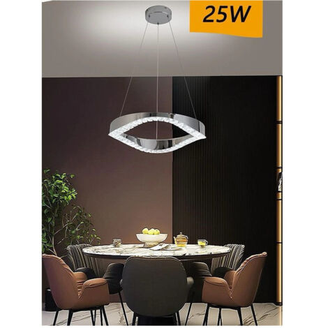 Trade Shop - LED ZUSAMMENFASSUNG 25 W COPE IN ACCIAIO CRISTALLO LUCE FREDDA 8000K B72 -