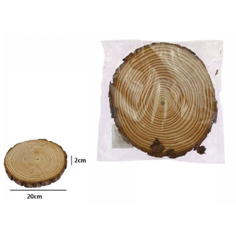 Trade Shop - LEGNO BAS TRONCO DECORATIVE FÜR CASA 20 X 2 CM ROTONDO 72113 -
