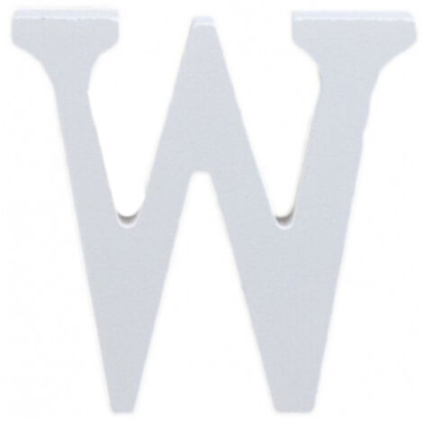 Trade Shop - LETTERA W LEGNO BIANCO H 11 CM ENTWICKLUNG -
