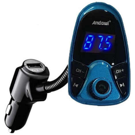 Trade Shop - Lettore Mp3 Multifunzione Wireless 2.1a Caricabatteria Doppio Usb Per Auto Q-b68 -