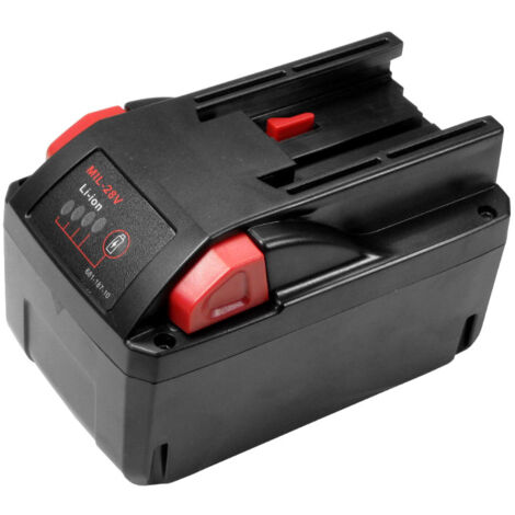 Trade-Shop Li-Ion Akku 28V 5Ah für AEG Milwaukee 0719-22 V28 0721-21 28V 0724-20 0779-20 M28 M28B M28BX MC28V M28B M28BX MC 28