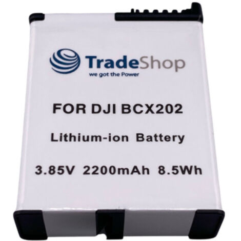 Trade-Shop Li-Ion Akku 3,85V / 2200mAh kompatibel mit DJI Osmo Action 3, 4, 5 ersetzt BCX202 / Actioncam, Action-Kamera Zubehör Battery