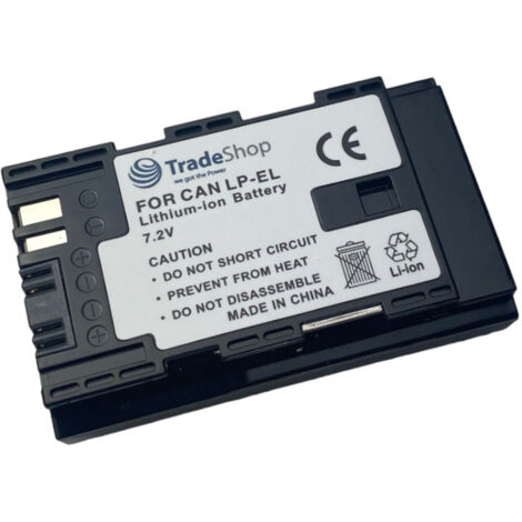 Trade-Shop Li-Ion Akku 7,2V / 2900mAh kompatibel mit Canon Speedlite EL-5 DS401231 Flash Blitzgerät