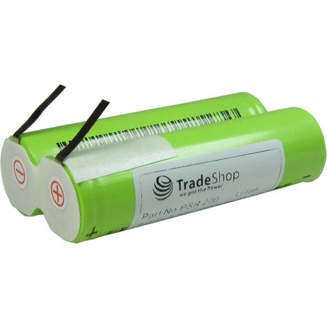 Trade-Shop Li-Ion Akku 7,2V/7,4V / 2200mAh für Black & Decker AS36LN, BDCS36G, GSL200, KC360, KC360LN, KC460, KC460LN, KC460LN-QW, PP360, PP360LN, PP360LN-QW