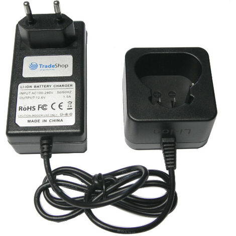 Trade-Shop Li-Ion Akku Ladegerät 10,8V-12V Li-Ion kompatibel mit Rockwell RK2510, RK2511, RK2511K2, RK2512, RK2512K, RK2512K2, RK2513, RK2513K2