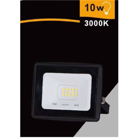 Trade Shop - LICHT-LED FAR 10 WATT 900 LM IP65 SCHWARZFOLGER NATÜRLICHER WARM EK02-10W-N -