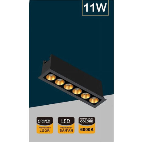 Trade Shop - LICHTLED LICHT 6000K 4000K 3000K MODERN BLACK XTD-6-N -