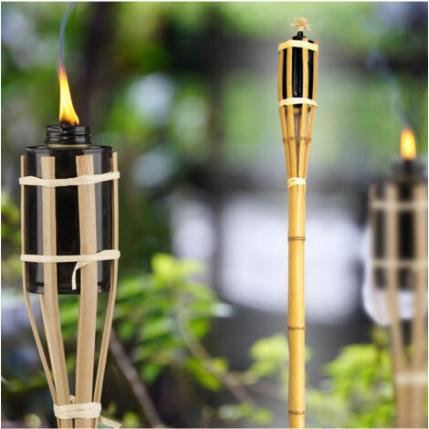 Trade Shop - Linterna De Bambú Para Jardín De 90 Cm Bt-a90 Ro000442 -