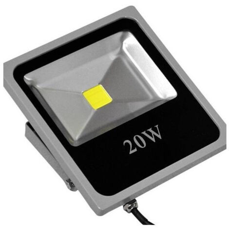 Trade Shop - Linterna De Luz Led Slim Ip66 Alta Brillo Luz Blanca Fría 10 20 30 50 W - -20 Vatios -