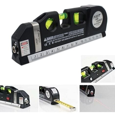 Trade Shop - Livella Laser Di Precisione Metro Level Pro 4 In 1 Fai Da Te Elettronica 250 Cm