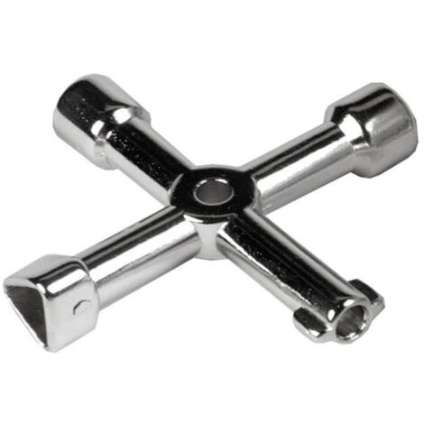 Trade Shop - Llave Universal Multiusos Para Apertura De Contadores Agua Gas Cuadros Eléctricos -