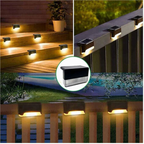 TRADE SHOP - Luce Solare Giardino Lampada Led Pannello Solare Luce 3000k+rgb Ip65 Xgtjd-001kc -