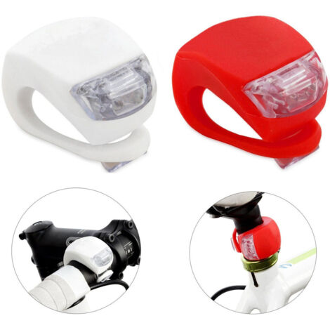 TRADE SHOP - Luci Di Sicurezza Anteriore Posteriore Led Bicicletta Lampeggiante Intermittente -