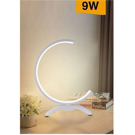 Trade Shop - LUME LED 9W TISCHLAMPE STILISIERTER LAMPENSCHIRM WEISSES LICHT 3000K 6500K 4000K D30 -