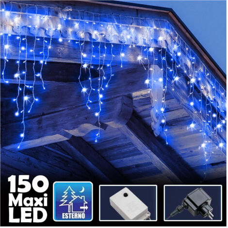 Trade Shop - LUMINOSA NATALIZIA 150 LEDS MIT FLASH LUCE BLUE 3MT EXTERNAL -
