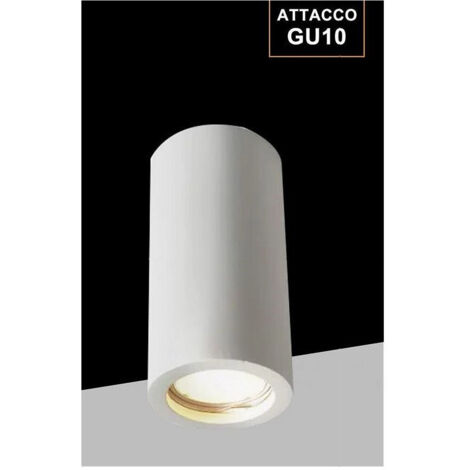 Trade Shop - Luz Del Techo De La Puerta De La Puerta En El Yeso Pintible Gu10 Gs-c140-t Cilindro -