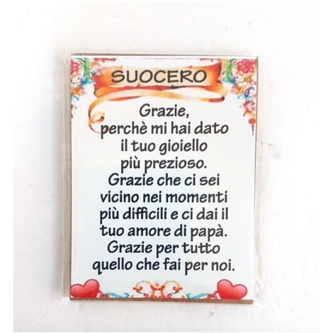 Trade Shop - MAGNET RECHTECKIG MAGNET GESCHENKIDEE PHRASEN WIDMUNG SCHWIEGERVATER -