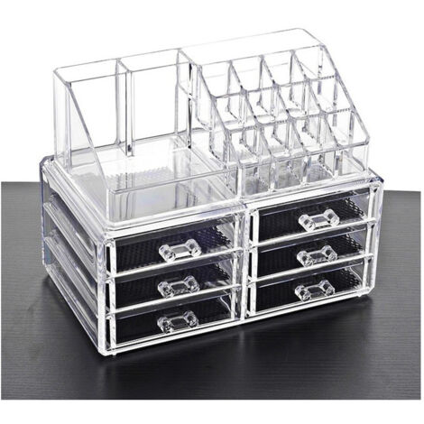 Trade Shop - Make-up-Kosmetik-Organizer mit 6 Schubladen und 16 Fächern -