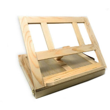 Trade Shop - Maletín De Artista De Madera Con Base De Soporte Y Cajón Para Pintar 07076 -