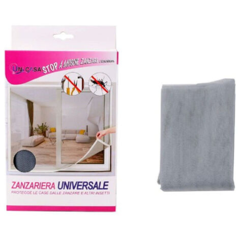 Trade Shop - Mampara Adhesivo Gris Universal Con Cinta De Velcro 150x220 Cm 12922 -