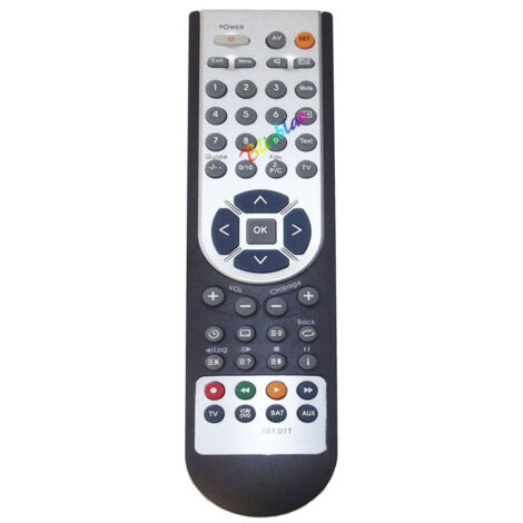 Trade Shop - Mando A Distancia Universal 4 En1 Tv Dvb-t Televisión Digital Terrestre -