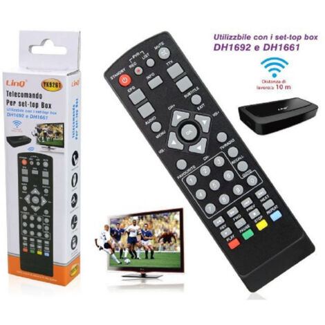 Trade Shop - Mando A Distancia Universal Para Decodificador De Tv Digital Dh1692 Dh1661 Yk9261 -