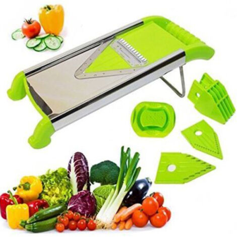 Trade Shop - Mandoline Gemüseschneider Mehrzweckschneider mit Edelstahlklinge -