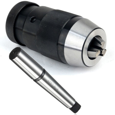 TRADE SHOP - Mandrino Autoserrante Per Tornio Trapano A Colonna 1-16mm Attacco B18 + Mt2 -