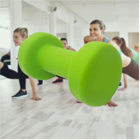 Trade Shop - Manubrio Singolo 3 Kg In Vinile Allenamento Esercizi Casa Palestra Workout Fit -