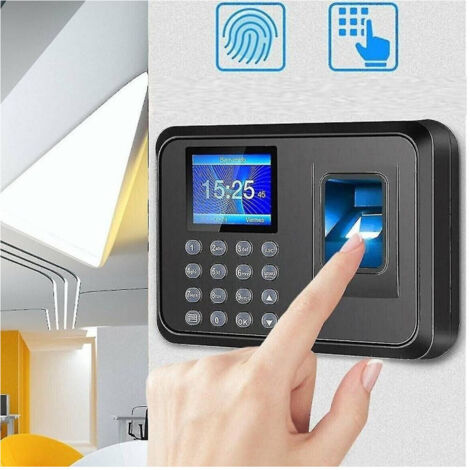 TRADE SHOP - Marcatempo Impronte Digitali In Italiano Biometrico Controllo Accessi Lettore -