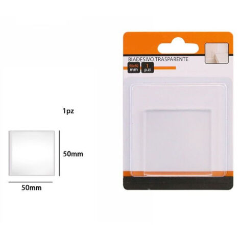 Trade Shop - Maria transparent doppelseitig wanne Hausschutzhaus Boden 50 x 50mm 66105 -