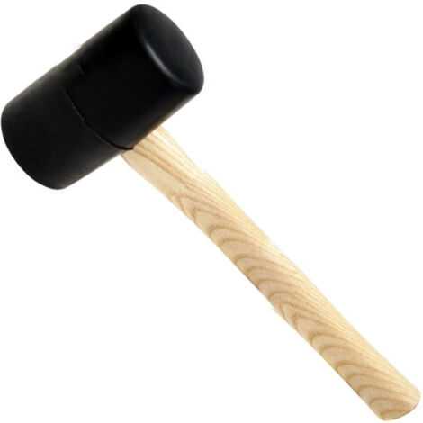 Trade Shop - MARTELLO MAZZUOLO IN GOMMA AUS 500G MIT MANIC IN LEGNO FÜR ADMACTURIERUNG -