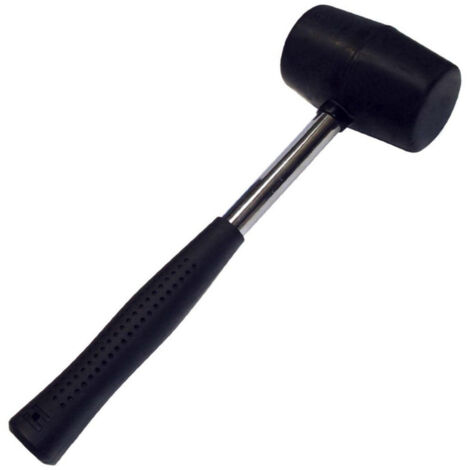 TRADE SHOP - Martello Mazzuolo Mazza Con Testa In Gomma E Manico Ergonomico In Fibra Da 450gr -