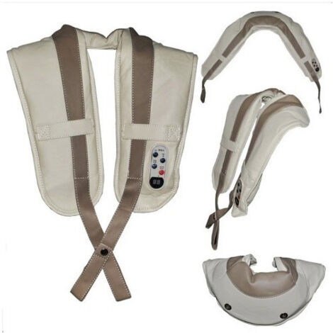 Trade Shop - Masajeador Automático De Cuello, Hombros, Espalda Y Cinturón De Masaje Cervical -