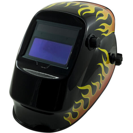 Trade Shop - Maschera Per Saldatura Casco Per Saldatori Fabbro Protezione A Cristalli Liquidi -