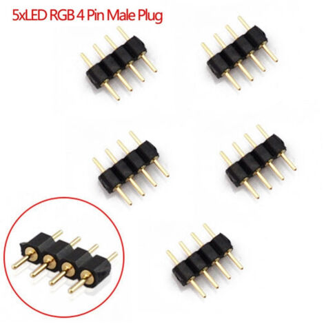 Trade Shop - Mask Connector 3528 5050 Per Strip Strisce Led Rgb 4 Pin Controller -