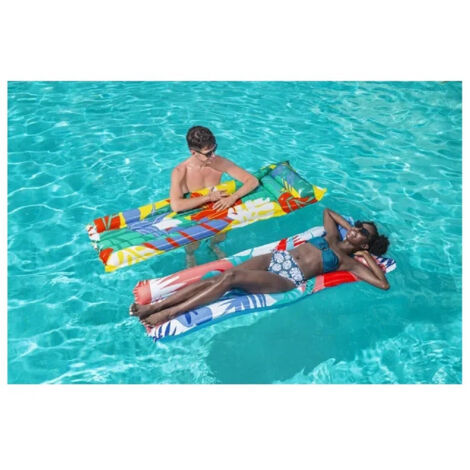 TRADE SHOP - Materassino Gonfiabile Air Mat Multicolor 2 Tubi 183 X 69 Cm Fantasie Ass. 44033 -