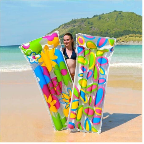TRADE SHOP - Materassino Gonfiabile Mare Piscina 183 X 76  X 27 Cm Materasso In Vari Colori -