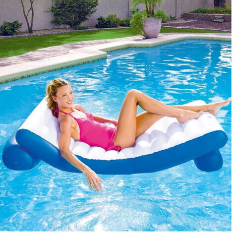 Trade Shop - Materassino Gonfiabile Relax Mare Spiaggia Piscina In Vinile 177 X 94 Cm -